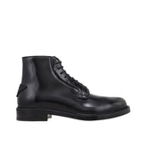 Prada Black Calfskin Lace-Up Boots - EU40/US7