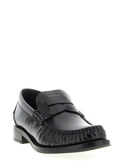 Prada Black Calfskin Slip-On Loafers