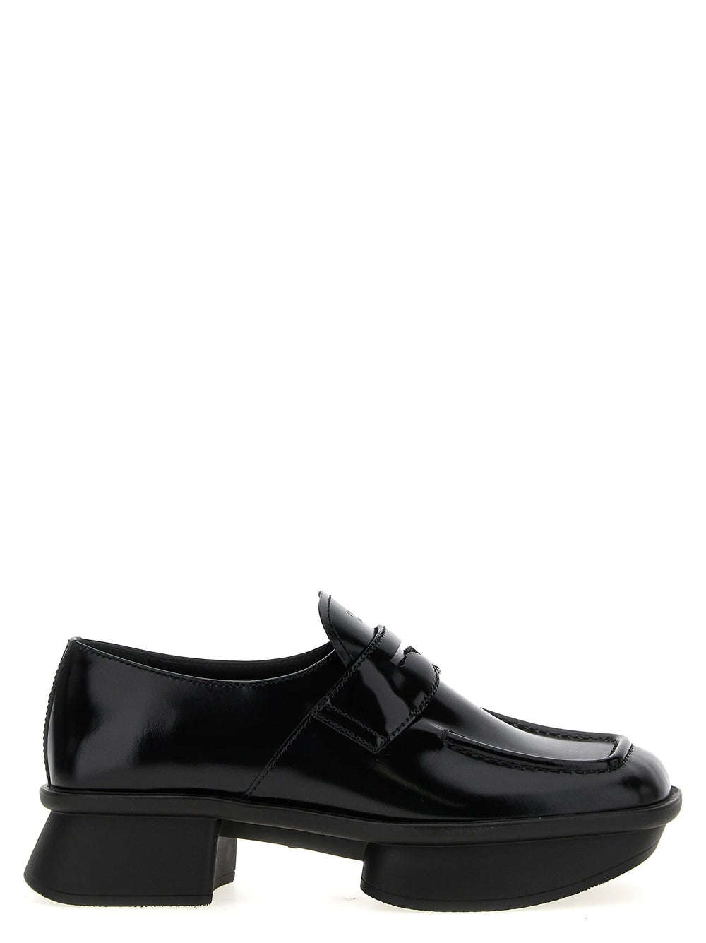 Prada Black Calfskin Slip-On Loafers - EU38/US8