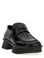 Prada Black Calfskin Slip-On Loafers - EU38/US8