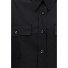Prada Black Cotton Shortsleeve Shirt - IT42 | L
