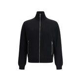 Prada Black Fleece Wool Bomber