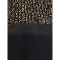 Prada Black Fleece Wool Casual Dress - IT42 | L