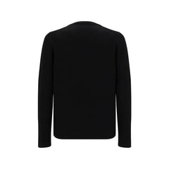 Prada Black Fleece Wool Sweatshirt - IT48 | M - Sweatshirts