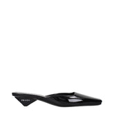 Prada Black Leather Flat Sandals - EU36.5/US6.5