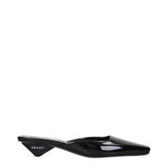 סנדלי עור שטוחים שחורים של Prada - EU36.5/US6.5