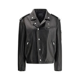 Prada Black Leather Jacket - IT40 | M