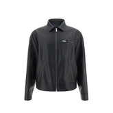 Prada Black Leather Jacket - IT50 | L