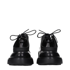 Prada Black Leather Oxfords And Derbies - EU41/US11