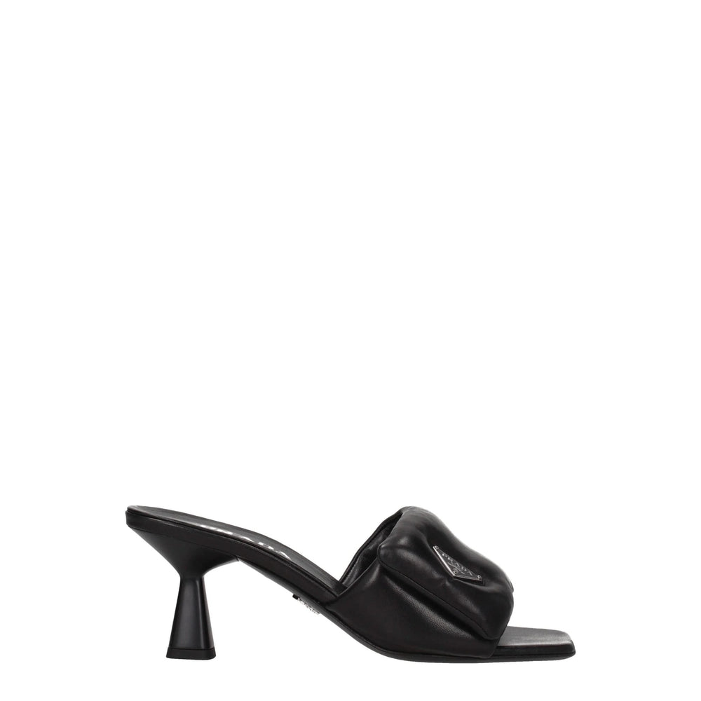 Prada Black Leather Platforms - EU35.5/US5.5