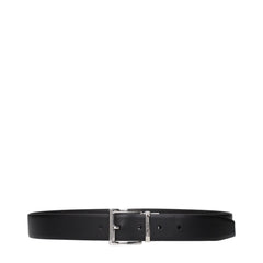 Prada Black Leather Regular Belt - 95 cm / 38 Inches