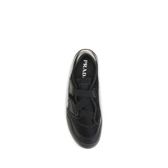 Prada Black Nylon Low Top Sneakers