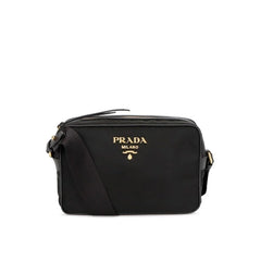 Prada Sort Nylon Skulder Taske