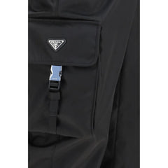 Prada Μαύρα cargo παντελόνια από πολυαμίδιο - IT52 | XL