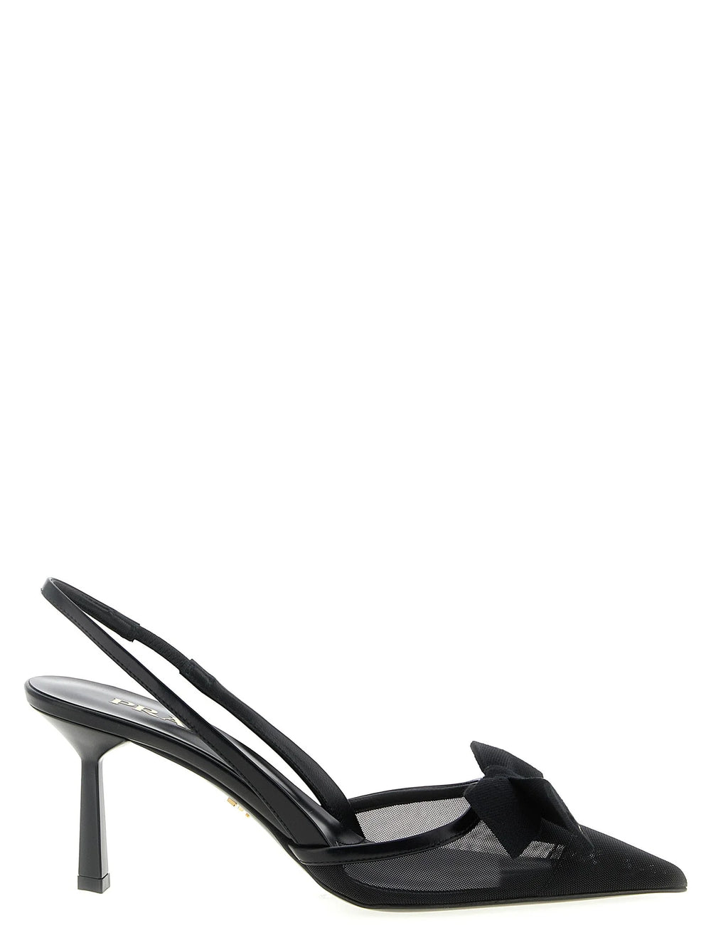 Prada Black Polyamide Mid Heel Pumps - EU36/US6