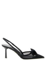 Prada Black Polyamide Mid Heel Pumps - EU36/US6