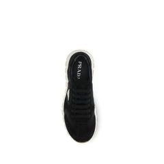 Prada Sort Genanvendt Polyamid Athletic Sneakers