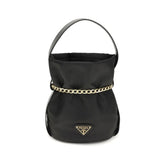 Prada Black Recycled Polyamide Backet Bag