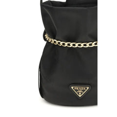 Prada Black Recycled Polyamide Backet Bag