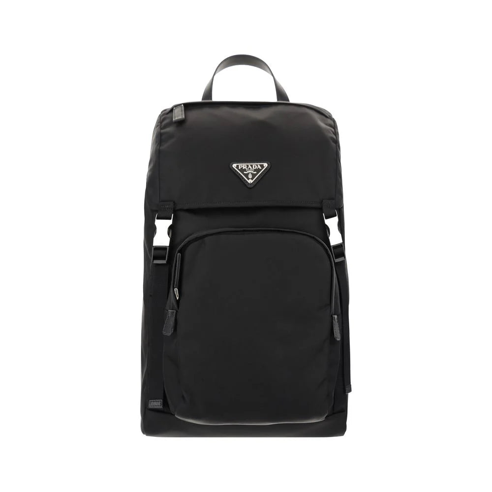 Prada Black Recycled Polyamide Backpack