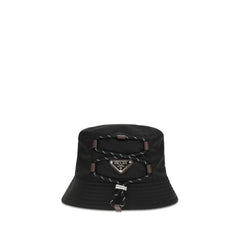 Prada Black Recycled Polyamide Bucket Hat