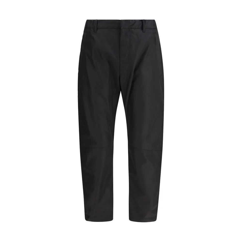 Prada Black Recycled Polyamide Casual Pants