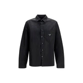 Prada Black Recycled Polyamide Dress Shirt