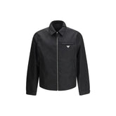Prada Black Recycled Polyamide Full-Length Jacket - IT46 | S