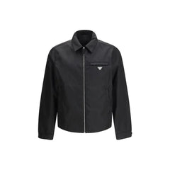 Prada Black Recycled Polyamide Full-Length Jacket - IT46 | S