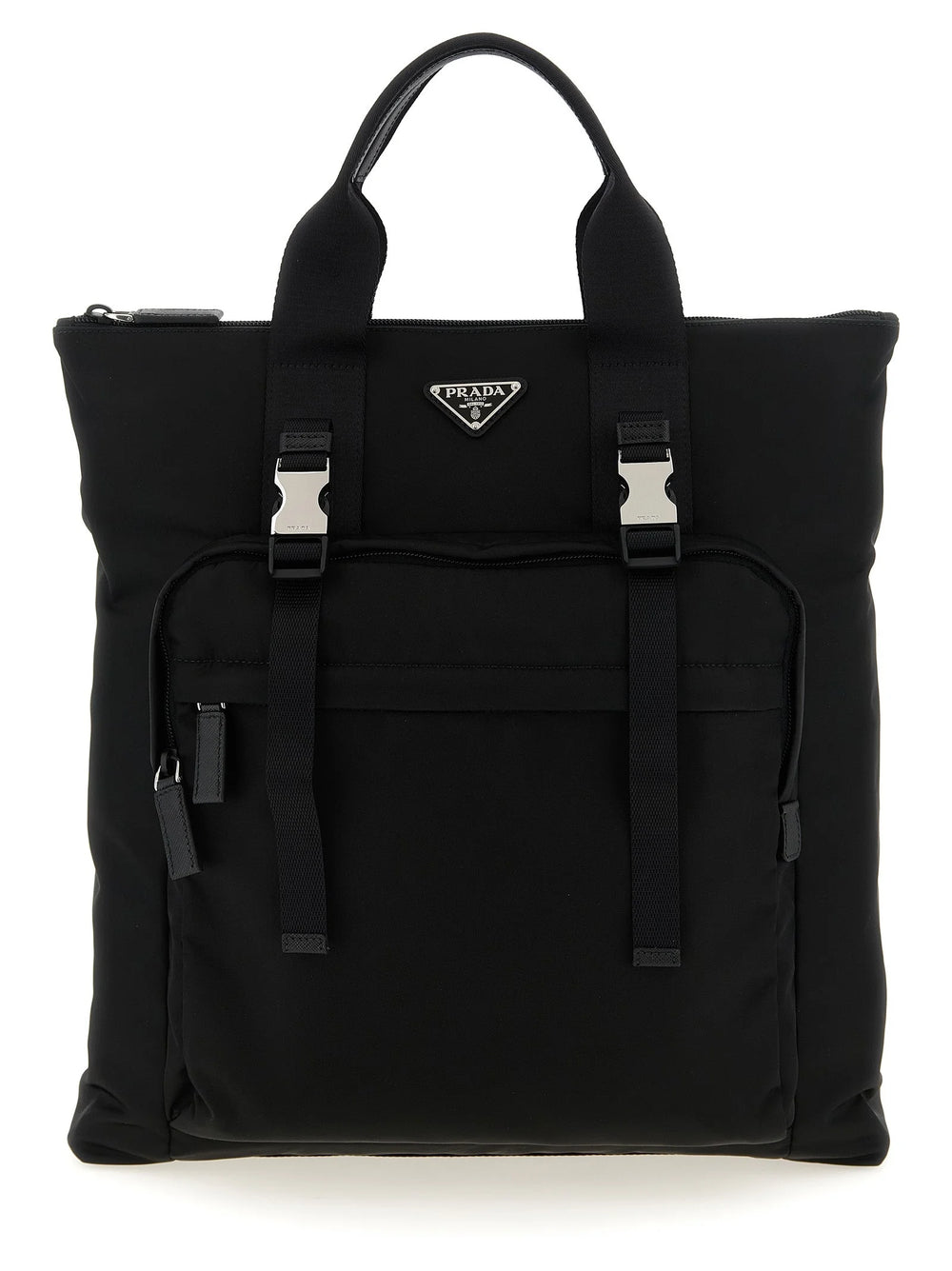 Prada Black Recycled Polyamide Tote Bag