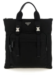 Prada Black Recycled Polyamide Tote Bag