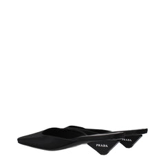 Prada Black Satin Flat Sandals