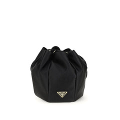Prada Black Silk Backet Bag