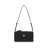 Prada Black Silk Shoulder Bag