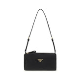 Prada Black Silk Shoulder Bag