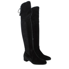 Prada Black Velvet Over The Knee - EU38/US8