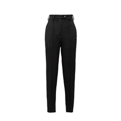 Prada Black Virgin Wool Casual Pants - 40
