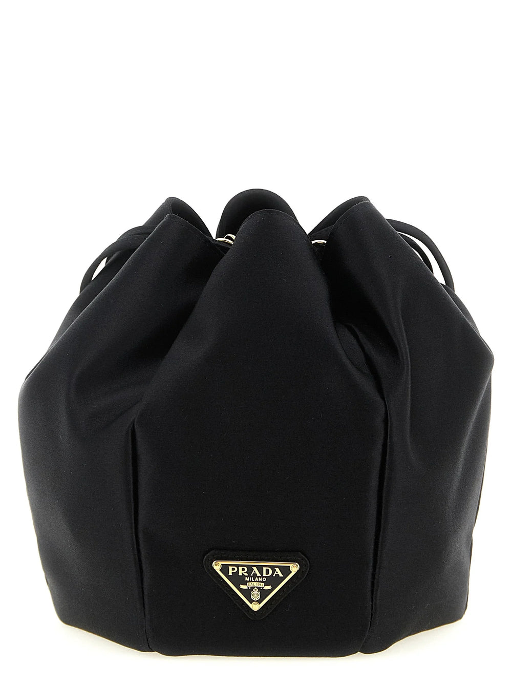 Prada Black Viscose Shoulder Bag