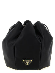 Prada Black Viscose Shoulder Bag