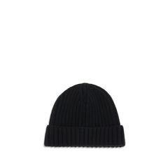 Prada Black Wool Oves Aries Beanie - M