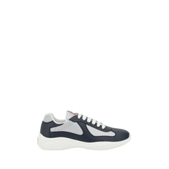 Prada Blue Calf Leather Bos Taurus Athletic Sneakers - EU39.5/US6.5