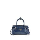 Prada Handtas Blauwe Kalfshuid Bos Taurus