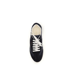 Prada Blue Calf Leather Bos Taurus Low Top Sneakers - EU39.5/US6.5