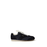 Prada Blue Calf Leather Bos Taurus Low Top Sneakers - EU39.5/US6.5