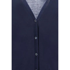 Prada Blue Cashmere Cardigan - IT40 | M