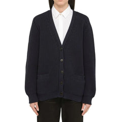 Prada Blue Cotton Cardigan - 40