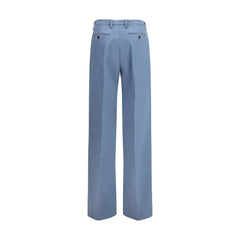 Modré bavlněné chino kalhoty Prada - IT40 | M