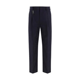 Prada Blue Cotton Dress Pants