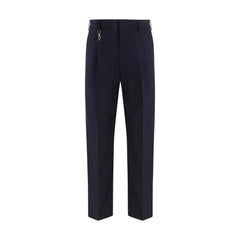 Prada Blue Cotton Dress Pants