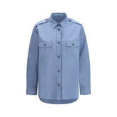 Prada Blue Cotton Dress Shirt - IT42 | L